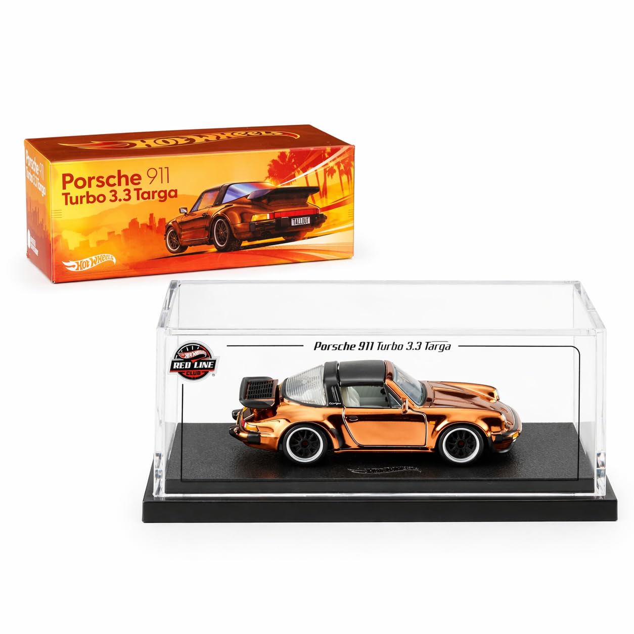 Hot Wheels RLC Exclusive 1988 Porsche 911 Targa Turbo 1:64 Die